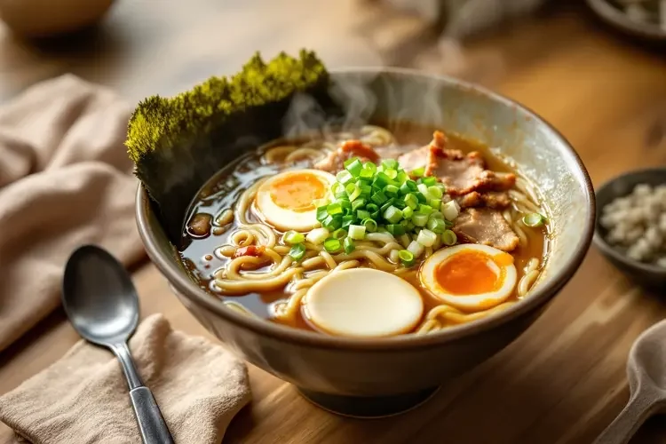 一碗治愈系味噌拉面-老狼影院美食日常